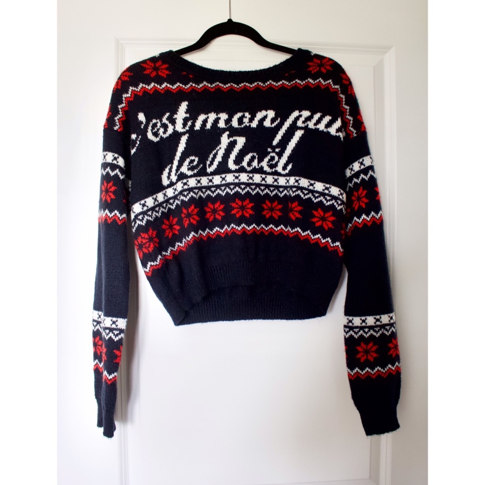 UO Coincidence & Chance Cropped Xmas Sweater